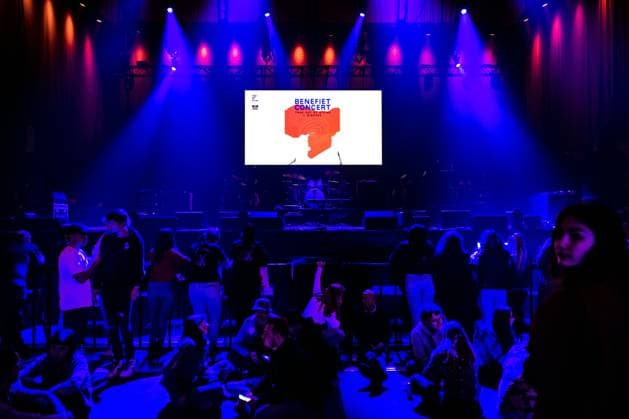AMSTERDAM - De Gashouder before the start of the True Art of Giving X Giro555 benefit concert for the victims of the earthquake in Turkey and Syria. ANP RAMON VAN FLYMEN netherlands out - belgium out  Copyright: xx x462860127x originalFilename: 462860127.jpg