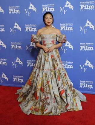 February 15, 2023, Santa Barbara, California, U.S: Stephanie Hsu, star of the highly acclaimed film Ã¢â‚¬oeEverything Everywhere All at OnceÃ¢â‚¬Â, brings beauty and charm to the Santa Barbara International Film FestivalÃ¢â‚¬â ¢s Red Carpet on February 15, 2023 and the historic Arlington Theater, where she has come to accept the Virtuosos Award, which honors Ã¢â‚¬oeup-and-comingÃ¢â‚¬Â actors for achieving a breakthrough performance. Santa Barbara U.S. - ZUMAk144 20230215_znp_k144_012 Copyright: xAmyxKatzx