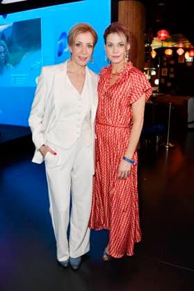 Annika Ernst and Jessica Ginkel at the presentation of the Blue Flower Award 2023 at The Reed Berlin, 15 02 2023 Foto:xN.xKubelkax xFuturexImage