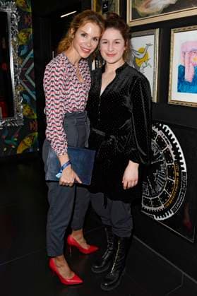 Nina Gnädig and Lou Strenger at the presentation of the Blue Flower Award 2023 at The Reed Berlin, 15 02 2023 Foto:xN.xKubelkax xFuturexImage