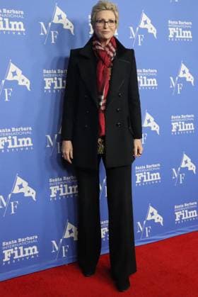 February 15, 2023, Santa Barbara, California, U.S: Emmy Award winner Jane Lynch graces the Santa Barbara International Film FestivalÃ¢â‚¬â ¢s Red Carpet, February 15, 2023, at the historic Arlington Theater, where she has come to present the Virtuosos Awards, which honors Ã¢â‚¬oeup-and-comingÃ¢â‚¬Â actors for achieving breakthrough performances. Lynch has an illustrious career in TV shows like the Marvelous Mrs. Maisal and Glee. Santa Barbara U.S. - ZUMAk144 20230215_znp_k144_257 Copyright: xAmyxKatzx