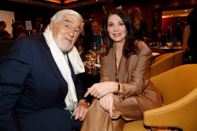 Gala dinner in honor of actor Mario Adorf Mario Adorf and Iris Berben Gala dinner in honor of actor Mario Adorf at the Hotel Adlon Berlin Copyright: xEventpressxGolejewskix