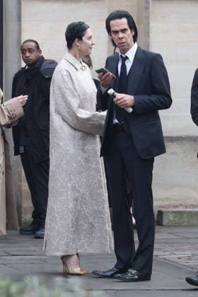 Bilder des Jahres 2023, Entertainment 02 Februar Entertainment Themen der Woche KW07 Susie Cave and Nick Cave attend the Memorial Service for Dame Vivienne Westwood at Southwark Cathedral in London. FEBRUARY 16th 2023  CMYx2330