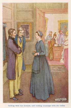 NIGHTINGALE AS MATRON FLORENCE NIGHTINGALE as matron in a Harley Street clinic Date: 1820 - 1910  Copyright: Copyrightx(c)Geminix2023.xCredit:xGemini 13839942