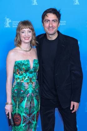 Leonie Benesch and director Ä°lker Catak at the Panorama Premiere The Teachers Room during the Berlinale at Zoo Palast on 18 02 23 The Teachers Room Premiere Berlinale