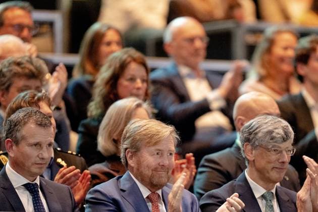 ROTTERDAM - King Willem-Alexander during the men s singles final on the last day of the ABN AMRO Open tennis tournament in Ahoy. ANP SANDER KONING netherlands out - belgium out  Copyright: xx x463129428x originalFilename: 463129428.jpg