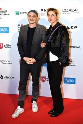 Susanne Wolff accompanied at the award ceremony of the Ordre des Arts et des Lettres to Sandra Hüller and Vicky Krieps at the Berlinale 2023 73 Berlin International Film Festival at the French Embassy Berlin, 20 02 2023 Foto:xC.xNiehausx xFuturexImage