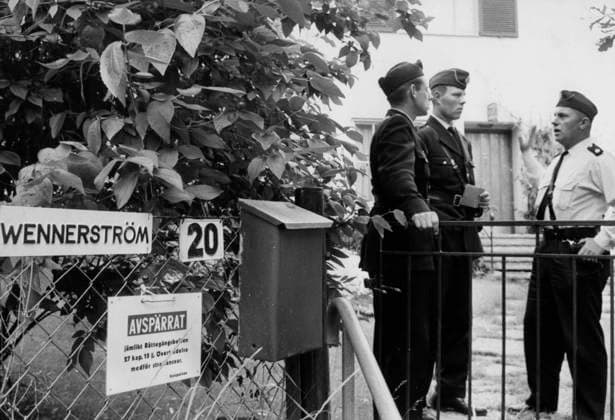 STOCKHOLM 1963 Colonel Stig Wennerströms large villa in Djursholm was under constant police surveillance when it happened.Air Force Colonel Wennerström was arrested in 1963 and sentenced to life imprisonment for aggravated espionage on behalf of the Soviet Union.He was pardoned in 1974 Grand spy Stig Wennerström has died, aged 99 on Tuesday 28  Copyright: xPrBx xTTx STIG WENNERSTRÖM