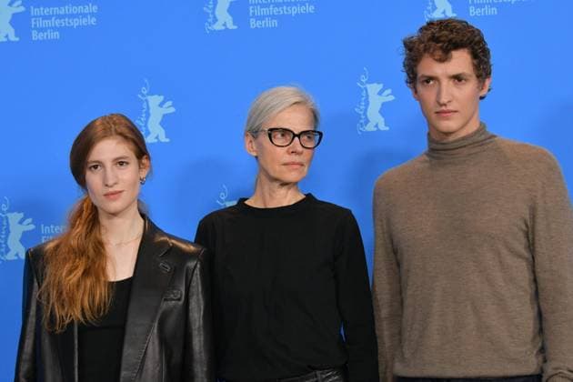 73rd Berlinale. Berlin International Film Festival. Photocall with MUSIC movie cast Angela Schanelec Aliocha Schneider Agathe Bonitzer Thomas Bohlen Starface 288848 2023-02-21 Berlin Allemagne  Copyright: xThomasxBohlenx STAR_288848_024