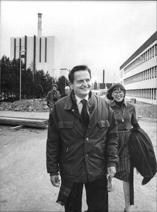 FORSMARK 1979 05 07 Prime Minister Olof Palme, the Social Democrats and party colleague Birgitta Dahl at the Forsmark nuclear power plant 7 th April 1979 Forskmark Sweden x11014x  Copyright: xIngvarxKarmhed SvD TTx OLOF PALME o BIRGITTA DAHL 1979