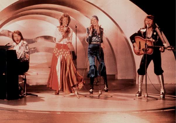 STOCKHOLM 740209 ABBA vinner Melodifestivalen i Stockholm och gick vidare till i Eurovisionschlagerfinalen i Brighton, England, som de senare vann. STOCKHOLM Sverige PB-KOD: 1002 x1002x *** STOCKHOLM 740209 ABBA wins Melodifestivalen in Stockholm and went on to the Eurovision Song Contest final in Brighton, England, which they later won STOCKHOLM Sweden PB KOD 1002 x1002x  Copyright: xBERTILxERICSONx ABBA
