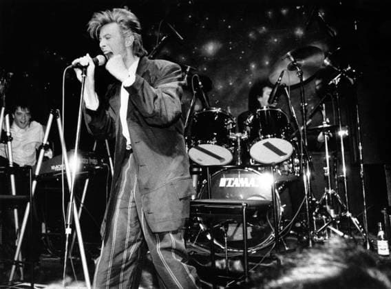 STOCKHOLM 19870328 David Bowie uppträder pa Ritz i Stockholm. Stockholm Sverige x11014x *** STOCKHOLM 19870328 David Bowie performs at the Ritz in Stockholm Stockholm Sweden x11014x  Copyright: xDanxHansson SvD TTx DAVID BOWIE PA RITZ