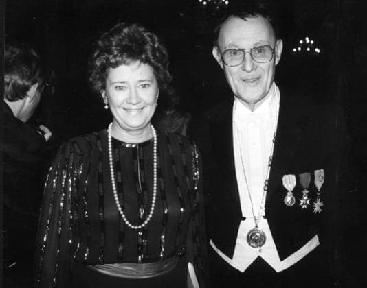 ARKIV 19890308 - Ingvar Kamprad med hustrun Margaretha. STOCKHOLM SVERIGE x1003x *** ARCHIVE 19890308 Ingvar Kamprad and his wife Margaretha STOCKHOLM SWEDEN x1003x  Copyright: xHansxTxDahlskogx KAMPRADS