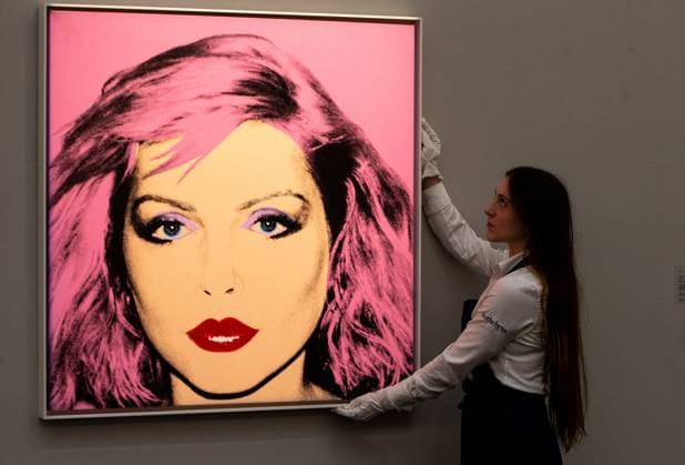 February 22, 2023, London, England, United Kingdom: Andy Warhol s Bubblegum Pink Portrait of Pop Icon Debbie Harry, est. Ã‚Â£4-6 million, is seen ahead of Sotheby s Auctions of Modern & Contemporary Art in London. London United Kingdom - ZUMAs262 20230222_zip_s262_044 Copyright: xTayfunxSalcix