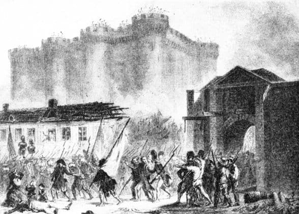 ARCHIVE PARIS 17890714 The storming of the Bastille in Paris on 14 July 1789, which is usually seen as the start of the French Revolution PARIS France x194x  Copyright: xokändx xTTx x FRANSKA REVOLUTIONEN
