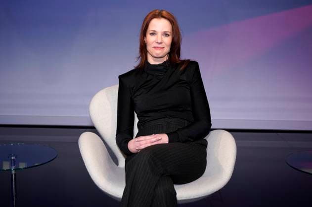 Florence Gaub in der ARD-Talkshow maischberger im Studio Berlin Adlershof. Berlin, 22.02.2023 *** Florence Gaub in the ARD talk show maischberger in the studio Berlin Adlershof Berlin, 22 02 2023 Foto:xT.xBartillax xFuturexImage