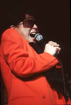 Yoko ONO . STARPEACE 1986 World Tour Wien, 16.01.1986 Yoko ONO The Beatles, John Lennon Wien Austria *** Yoko ONO STARPEACE 1986 World Tour Vienna, 16 01 1986 Yoko ONO The Beatles, John Lennon Vienna Austria Z101000412_230223_03jpeg