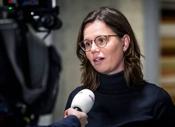 THE HAGUE - Mirjam Bikker (Christian Union) speaks to the press in the House of Representatives following the presentation of the final report of the parliamentary commission of inquiry into natural gas extraction. ANP REMKO DE WAAL netherlands out - belgium out  Copyright: xx x463519878x originalFilename: 463519878.jpg