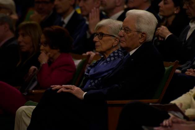 35th year of the Marisa Bellisario Award Rome Italy. 24 February 2023. The President of the Italian Republic Sergio Mattarella attends the ceremony for the 35th year of the establishment of the Maria Bellissario Prize. The award is given annually to women who have distinguished themselves in the profession, in management, in science, in the economy and in Italian and international social life. Rome Italy Copyright: xVincenzoxNuzzolesex vnuzzolese_roma_24_02_2023_05