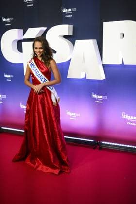 Indira Ampiot - Miss France 2023 CELEBRITES : 48e Ceremonie des Cesar - Tapis Rouge - 24 02 2023 JBAutissier Panoramic 
