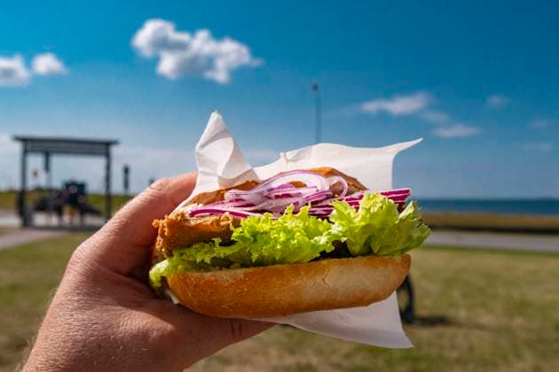 Delicious fried herring fish rolls on the coast Delicious fried herring fish rolls on the coast. High quality photo Copyright: xZoonar.com AxelxJahnkex 18668380