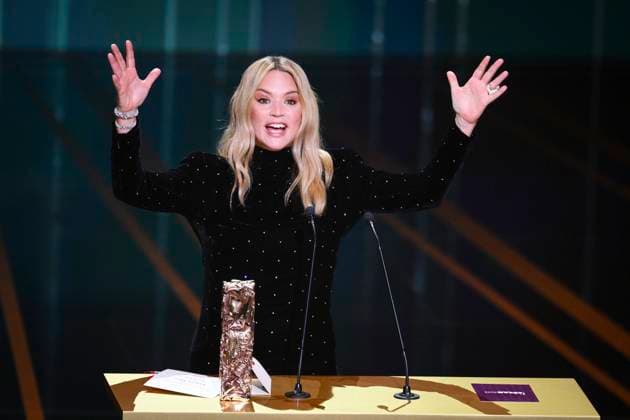 Virginie Efira Cesar de la Meilleure Actrice Revoir Paris CELEBRITES : 48e Ceremonie des Cesar - 24 02 2023 JBAutissier Panoramic 
