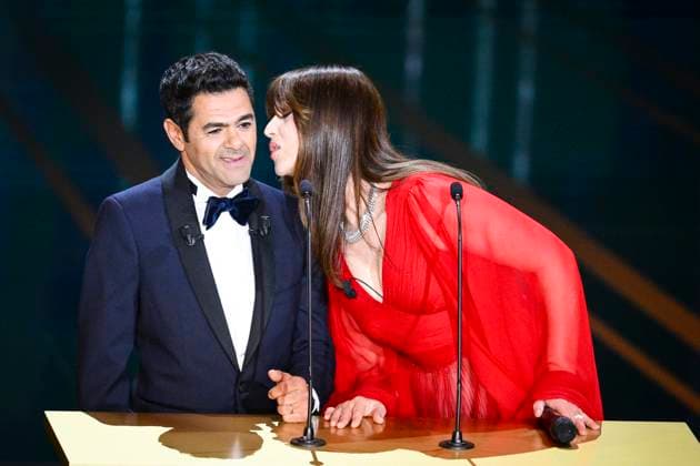 Jamel Debbouze et Monica Bellucci CELEBRITES : 48e Ceremonie des Cesar - 24 02 2023 JBAutissier Panoramic 