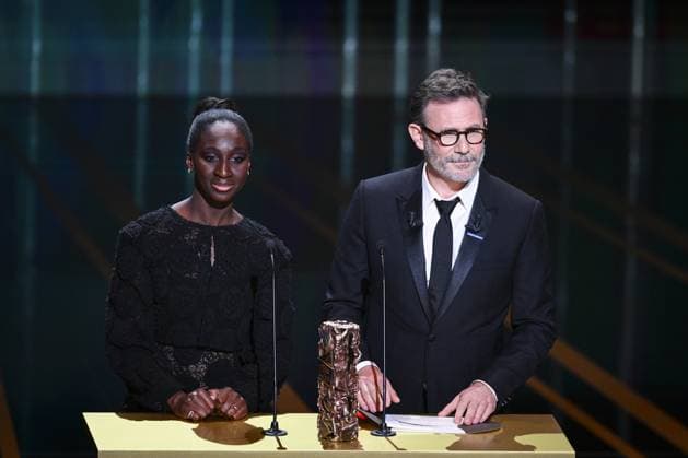 Eye Haidara et Michel Hazanavicius CELEBRITES : 48e Ceremonie des Cesar - 24 02 2023 JBAutissier Panoramic 