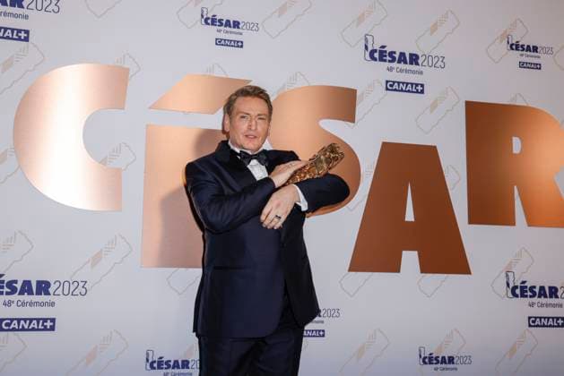 Benoit Magimel, Cesar du meilleur acteur - 48e ceremonie des Cesar a l Olympia, Paris, France, le 25 02 2023. 288994 2023-02-25 Ile de France Paris France  Copyright: xThierryxStefanopoulos MPPx STAR_288994_059
