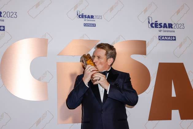 Benoit Magimel, Cesar du meilleur acteur - 48e ceremonie des Cesar a l Olympia, Paris, France, le 25 02 2023. 288994 2023-02-25 Ile de France Paris France  Copyright: xThierryxStefanopoulos MPPx STAR_288994_062