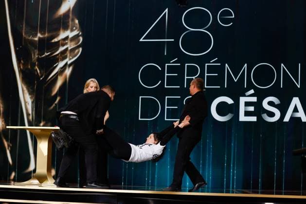 48eme ceremonie des CESAR a l Olympia salle. 2023 Cesar Film Awards at Olympia Ceremony on stage. Paris, FRANCE-24 02 2023. index happening 288987 2023-02-25 PARIS France Drucker, LÃ a  Copyright: xRomualdxMeigneuxx xStarfacex STAR_288987_076