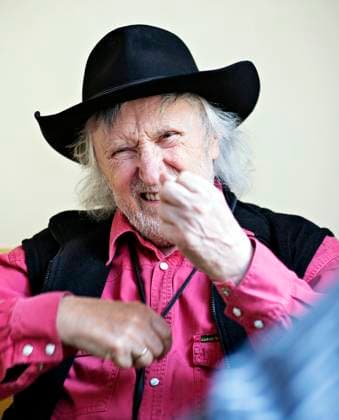 FILE - In the file photo, Slovak director Juraj Jakubisko in Prague, Czech Republic, April 22, 2013. One of the leading film-makers of the Czechoslovak New Film Wave of the 1960s, died in Prague, where he lived, on Friday, Feb. 24, 2023. He was 84. (CTKxPhoto MartinxSterba) CTKPhotoF201304250979301  CTKPhotoF201304250979301