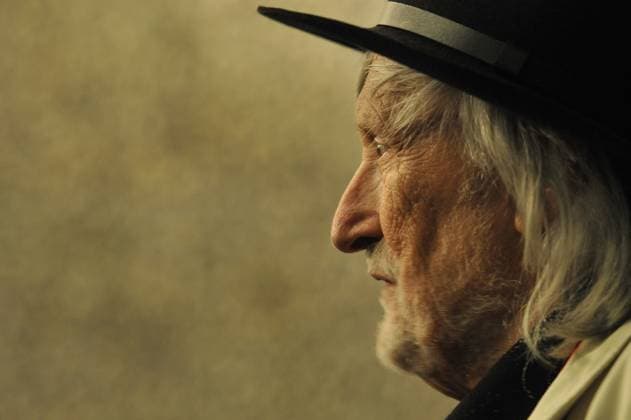 FILE - In the file photo, Slovak director Juraj Jakubisko during the 50th International Film Festival in Karlovy Vary, Czech Republic, July 8, 2015. One of the leading film-makers of the Czechoslovak New Film Wave of the 1960s, died in Prague, where he lived, on Friday, Feb. 24, 2023. He was 84. (CTKxPhoto SlavomirxKubes) CTKPhotoP201507081032301  CTKPhotoP201507081032301
