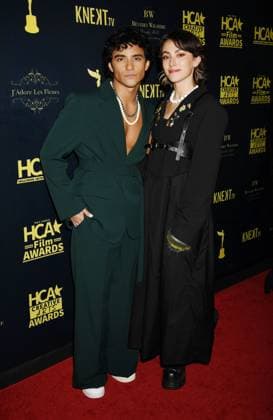 BEVERLY HILLS, CALIFORNIA - FEBRUARY 24: (L-R) Brandon Perea and BKLYNN, Brooklyn Curtis-White attend the Hollywood Critics Association s 2023 HCA Film Awards at Beverly Wilshire, A Four Seasons Hotel on February 24, 2023 in Beverly Hills, California. Copyright: xJeffreyxMayer JTMPhotosx