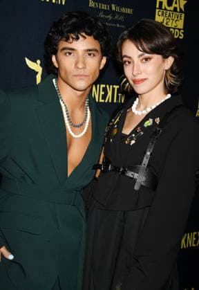 BEVERLY HILLS, CALIFORNIA - FEBRUARY 24: (L-R) Brandon Perea and BKLYNN, Brooklyn Curtis-White attend the Hollywood Critics Association s 2023 HCA Film Awards at Beverly Wilshire, A Four Seasons Hotel on February 24, 2023 in Beverly Hills, California. Copyright: xJeffreyxMayer JTMPhotosx