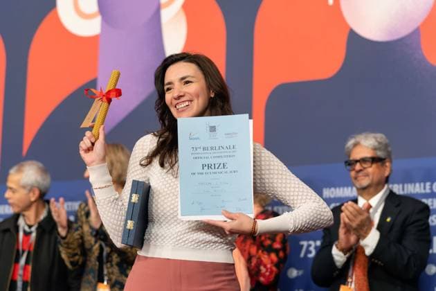 25 02 2023,Berlin,Germany,73 Berlin International Film Festival The winners of the independent juries The main prize of the Ecumenical Jury is awarded to Lila AvilÃ s for her film Totem