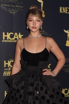 Madelyn Cline 02 24 2023 Hollywood Critics Association?s 2023 HCA Film Awards held at the Beverly Wilshire, A Four Seasons Hotel in Beverly Hills, CA.  Copyright: xI.xHasegawax 34489-029HNW