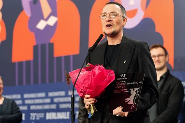 25 02 2023,Berlin,Germany,73 Berlin International Film Festival Independent Jury Winners Paul B Preciado receives the Tagesspiegel Readers Jury Award for his film Orlando, My Political Biography.