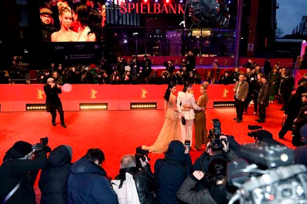 Angelina Frerk, Aleandra Frerk and Millane Friesen at the Closing Ceremony with Award Ceremony at the Berlinale 2023 73 Berlin International Film Festival at the Berlinale Palast Berlin, 25 02 2023 Foto:xC.xNiehausx xFuturexImage
