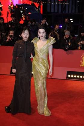Joo Young Lee and Fan Bingbing arriving to the closing ceremony at the Berlinale Palace of the 73 Berlinale International Film Festival on 25 02 2023 in Berlin Berlinale 2023 closing ceremony Closing Ceremony Night