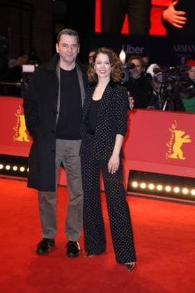 Christian Petzold and Paula Beer arriving for the Closing Ceremony at the Berlinale Palast of the 73 Berlinale International Film Festival on 25 02 2023 in Berlin Berlinale 2023 Closing Ceremony Night