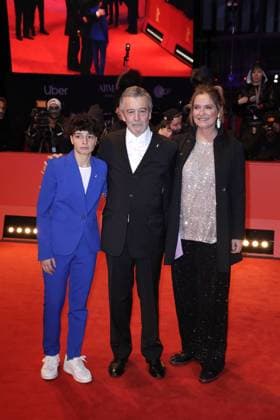 Leonor Teles, Joao Canijo and Leonor da Silveira arriving for the Closing Ceremony at the Berlinale Palast of the 73 Berlinale International Film Festival on 25 02 2023 in Berlin Berlinale 2023 Closing Ceremony Night