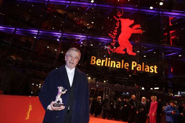 Joao Canijo, the Portuguese director and Silver Baer winner at the photo call at the Berlinale Palast from the International Film Festival Berlinale on 25 02 2023 in Berlin Berlinale 2023 Winner Photo Call