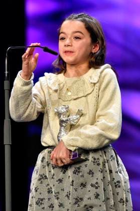 Sofia Otero with the Silver Bear for Best Acting Performance in a Leading Role for 20 000 especies de abejas 20,000 Species of Bees at the Closing Ceremony with Awards Ceremony at the Berlinale 2023 73 Berlin International Film Festival at the Berlinale Palast Berlin, 25 02 2023. Foto:xN.xKubelkax xFuturexImage