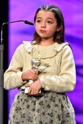 Sofia Otero with the Silver Bear for Best Acting Performance in a Leading Role for 20 000 especies de abejas 20,000 Species of Bees at the Closing Ceremony with Awards Ceremony at the Berlinale 2023 73 Berlin International Film Festival at the Berlinale Palast Berlin, 25 02 2023. Foto:xN.xKubelkax xFuturexImage