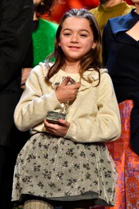 Sofia Otero with the Silver Bear for Best Acting Performance in a Leading Role in 20 000 especies de abejas at the Closing Ceremony with Award Ceremony at the Berlinale 2023 73 Berlin International Film Festival at the Berlinale Palast Berlin, 25 02 2023. Foto:xN.xKubelkax xFuturexImage