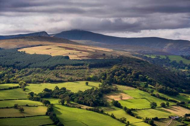 The view from Allt yr Esgair in the Brecon Beacons. Copyright: xLoopxImages MarkxBauerx MBR03822002