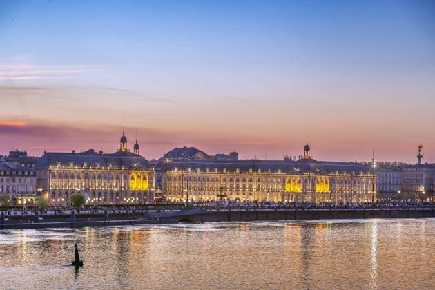 View of Bordeaux city center, France View of Bordeaux city center from Garonne river in sunset, France Copyright: xZoonar.com BorisxBreytmanx 19481508