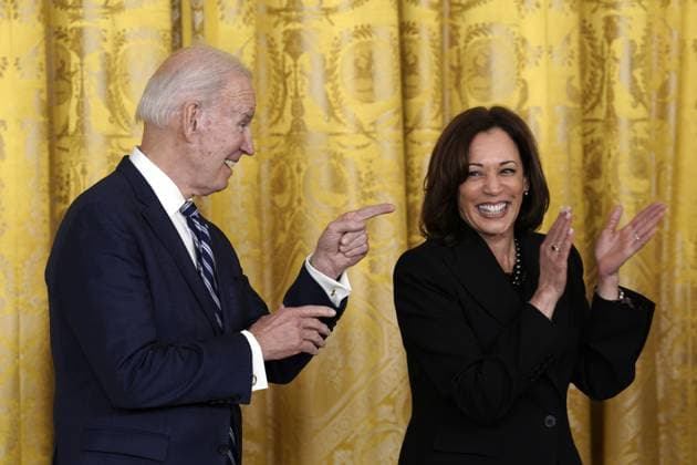 U.S. President Joe Biden and Vice President Kamala Harris host a reception celebrating Black History Month at the White House in Washington, DC on Monday, February 27, 2023.  WAX20230227255 YurixGripas
