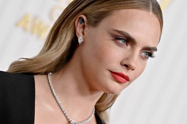29th Annual Screen Actors Guild Awards. Fairmont Century Plaza, Los Angeles, California. Featuring: Cara Delevingne Where: Los Angeles, California, United States When: 26 Feb 2023 Credit: BauerGriffin INSTARimages Copyright: xAXELLExWOUSSENx 52481280 EDITORIAL USE ONLY. NOT FOR USE BY NEWSPAPERS BASED IN THE UK.